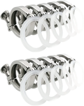 1.5" Sanitary Tri Clamp with Gasket - 10 Pack