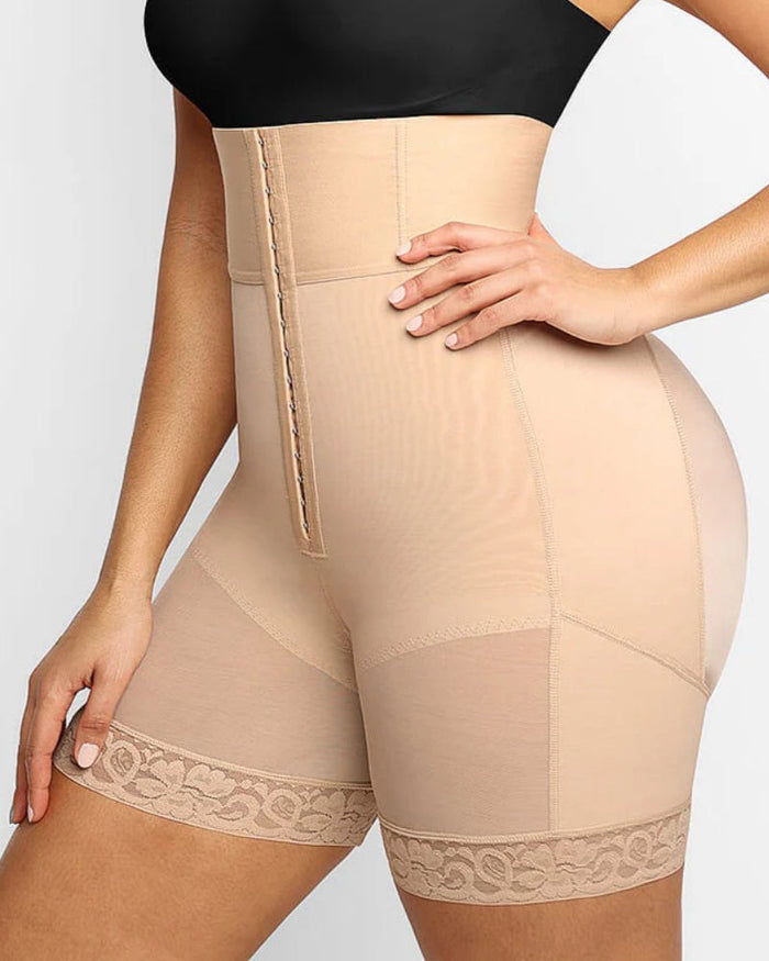 3 Boned Sculpt High Waist Tummy Control Booty Shorts  - By Qivii