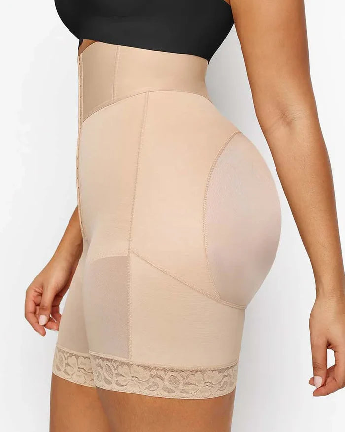 3 Boned Sculpt High Waist Tummy Control Booty Shorts  - By Qivii