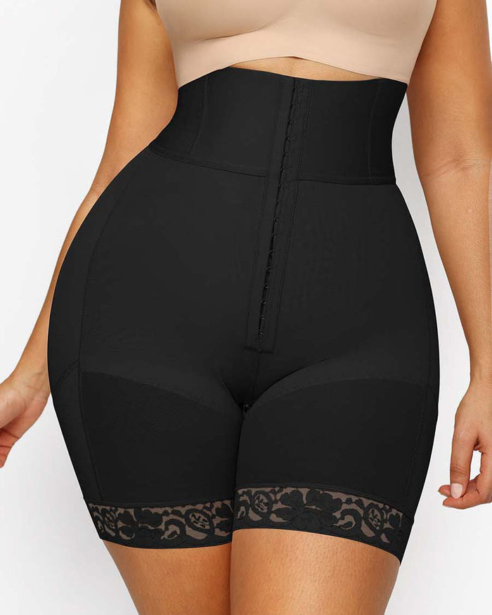 3 Boned Sculpt High Waist Tummy Control Booty Shorts  - By Qivii
