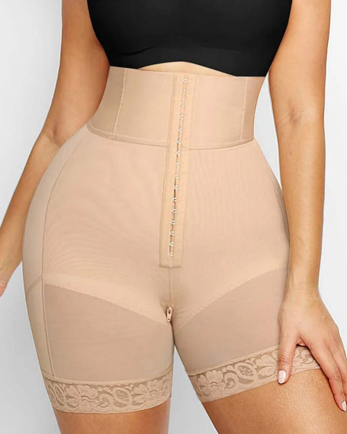 3 Boned Sculpt High Waist Tummy Control Booty Shorts  - By Qivii