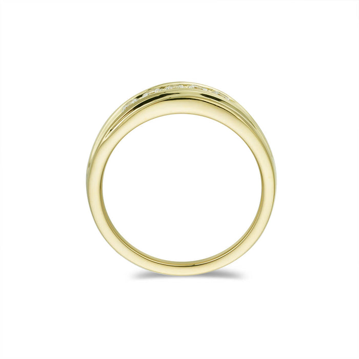 Fancy Grooved Mens Wedding Band-ring-lirysjewelry