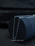 A1042 Double Chain Square Bead Ankle Bracelet