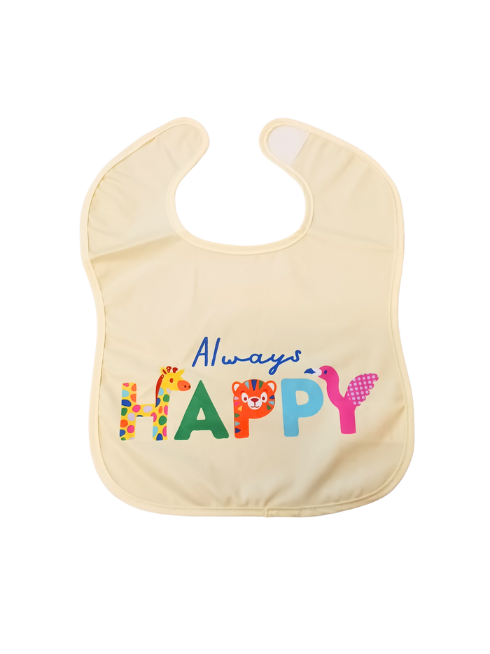 Always Happy Infant Bib in Yellow