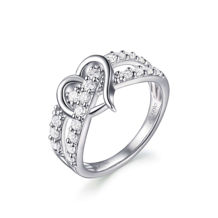 Amorette Diamond Heart Ring