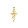 Hand Made Gold Angel Pendant-pendant charm-lirysjewelry