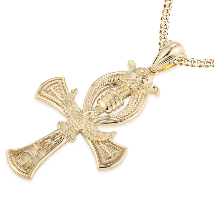 Ankh Egyptian Cross with Eagle of Saladin