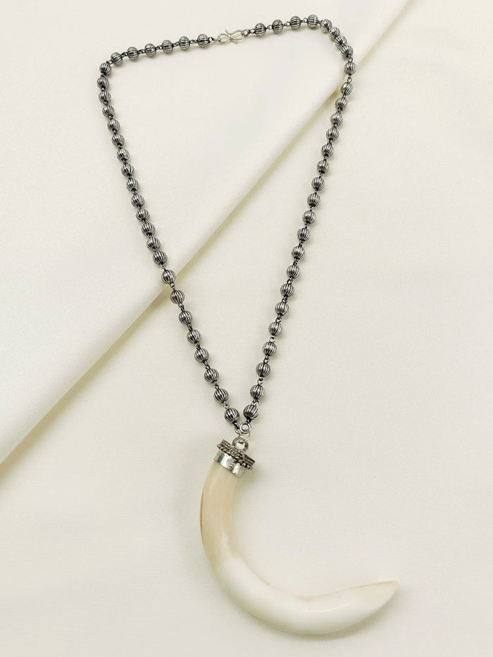 Annette White Bone Men's Neckpiece
