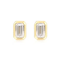 Aurora Emerald Diamond Studs