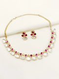 Avika Ruby Kundan Necklace Set