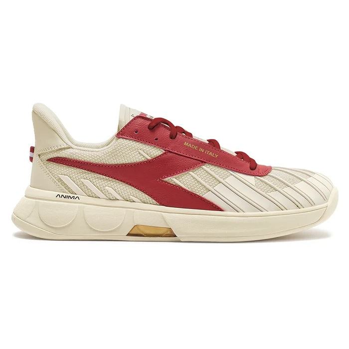 B. Elite Star Court Shoes Whisper White and Garnet