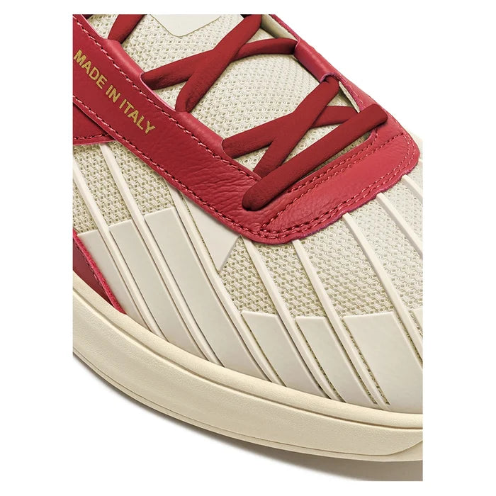 B. Elite Star Court Shoes Whisper White and Garnet