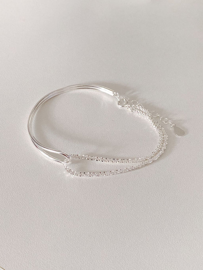 B1194 Dazzling Half-Bangle Bracelet