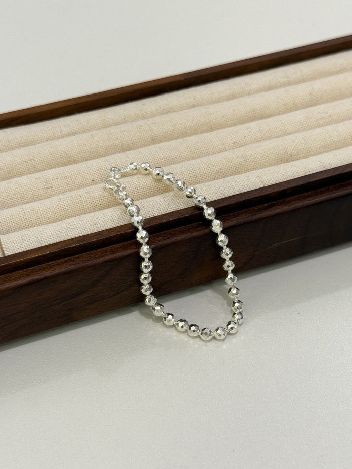 B1511 4MM Faceted Bead Bracelet
