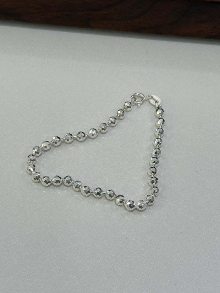 B1511 4MM Faceted Bead Bracelet