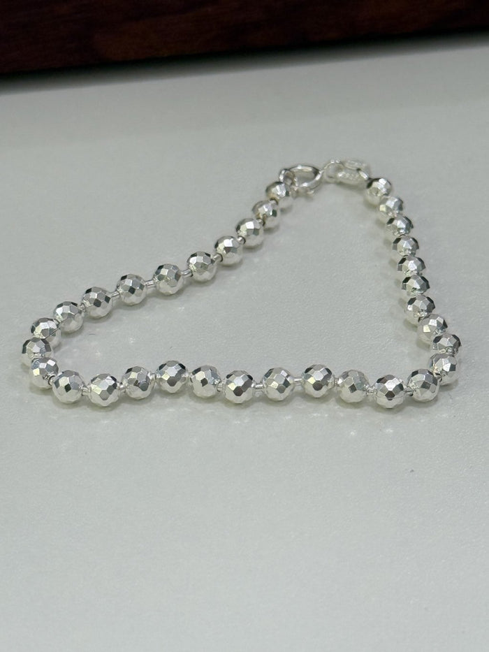 B1511 4MM Faceted Bead Bracelet