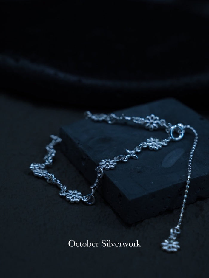 B1574 Flower Cross Pull Bracelet