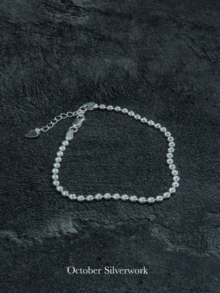 B1577 Round Edge-Cut Sidelink Bracelet