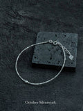 B1578 Super Fine Crushed Silver Bead Bracelet