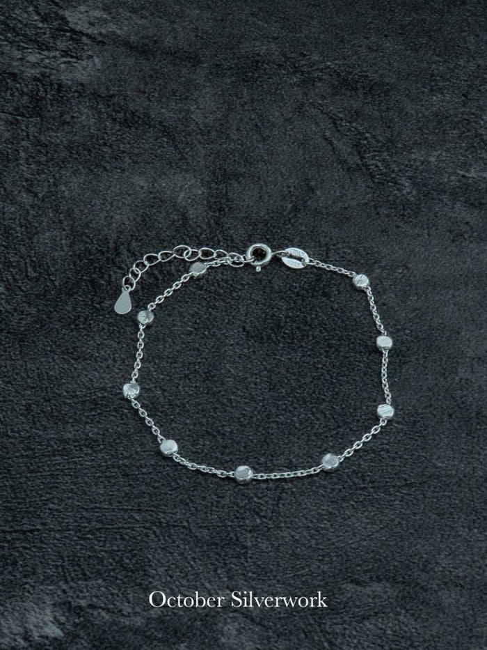 B1579 Solid Round Frosted Bracelet