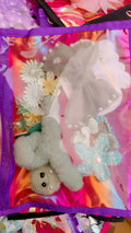 Bag hair accessories in different colours