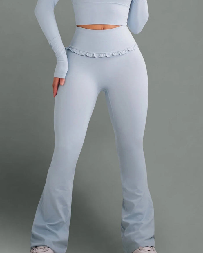 Ballet Ruffled Flare Leggings  - By Qivii