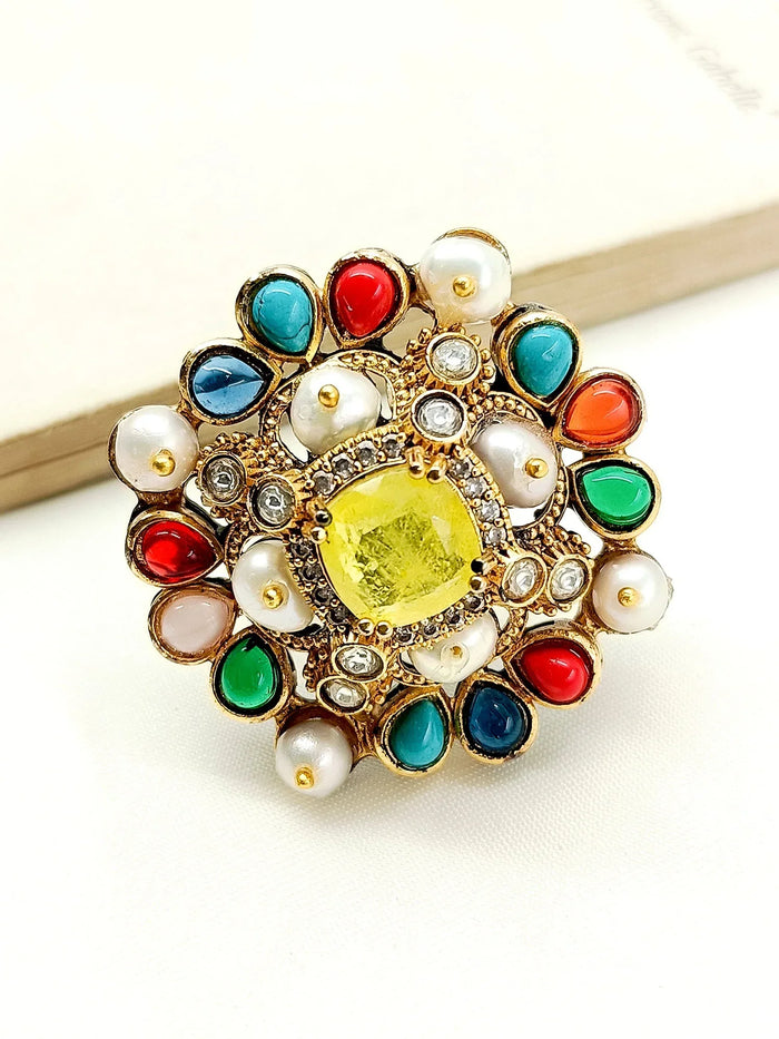 Begum Navaratna Victorian Finger Ring