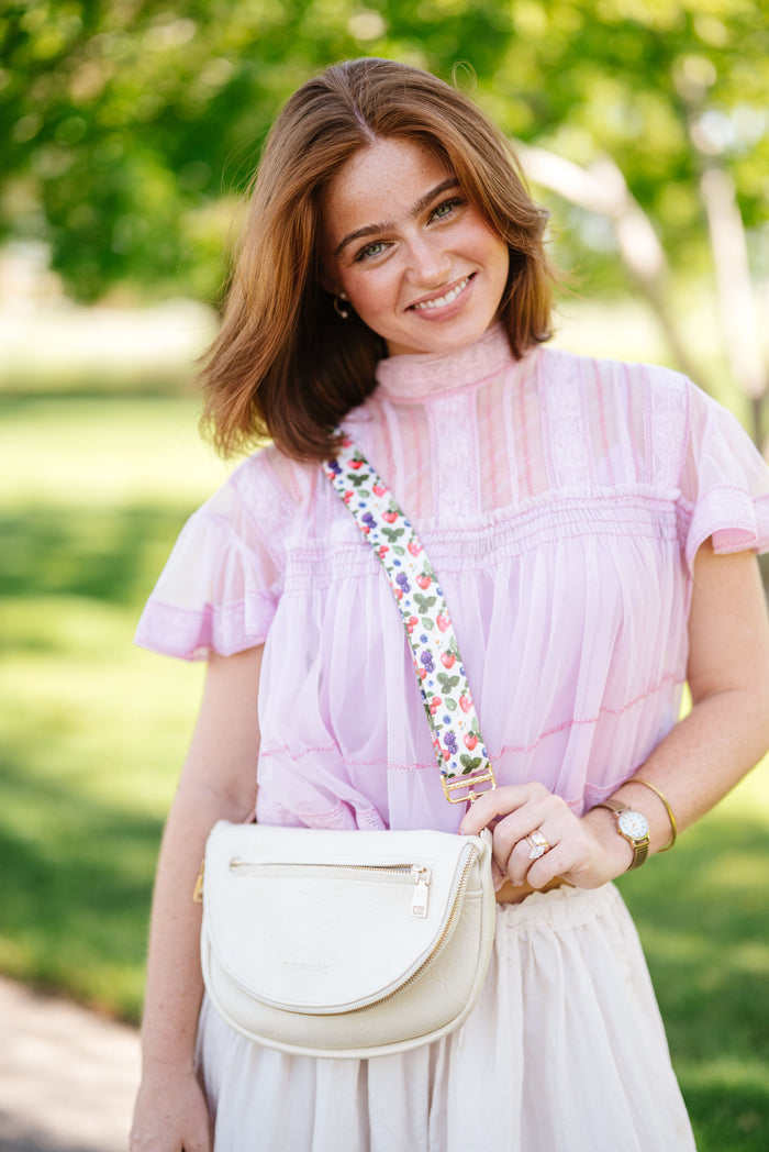 Berry Blossom Adjustable Bag Strap