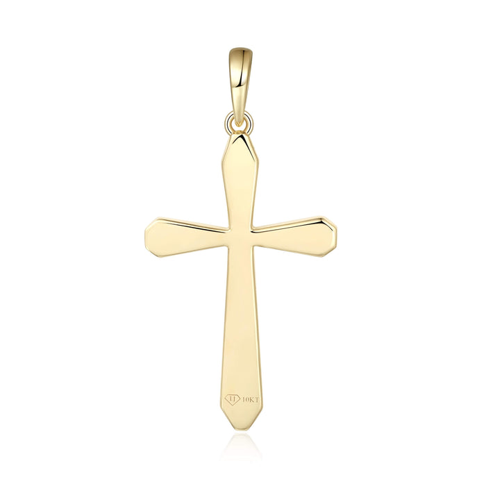 Beveled Edge Cross Pendant