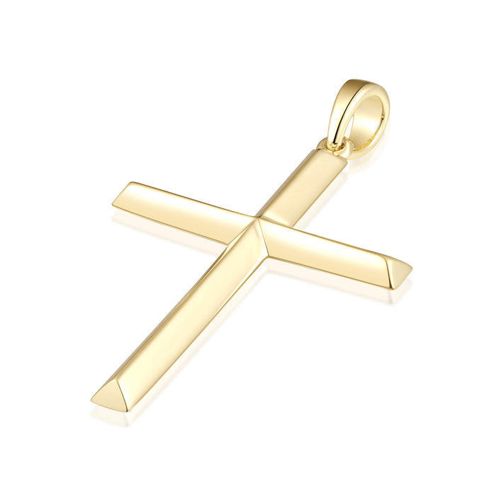 Beveled Edge Latin Cross Pendant