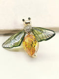 Bina Y&G Honey Bee Brooch