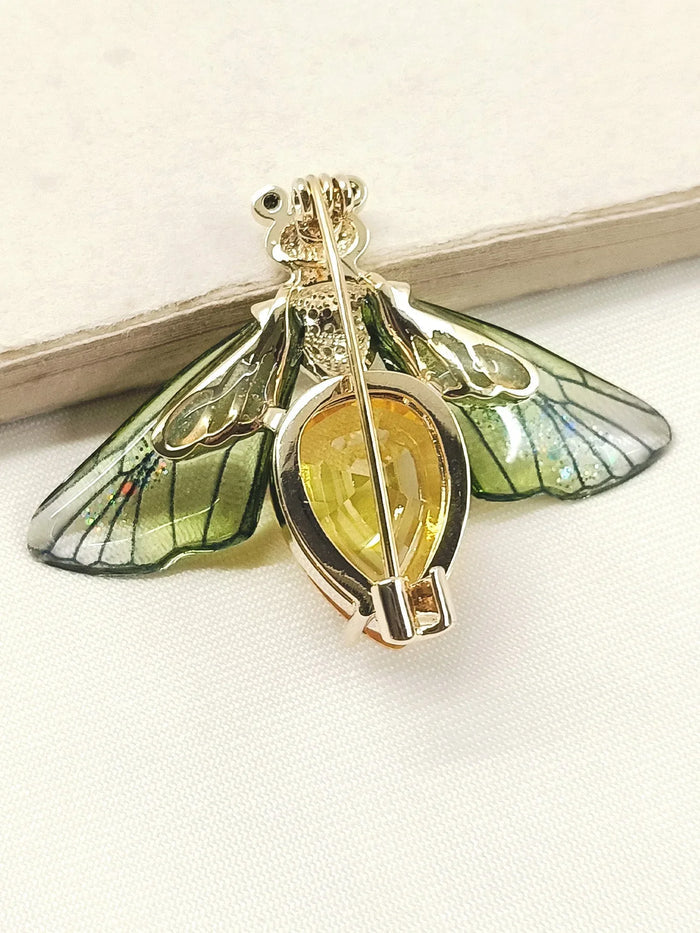 Bina Y&G Honey Bee Brooch