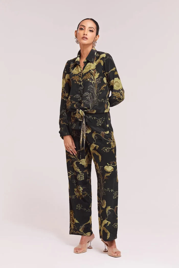 Black Printed Co-ord Set