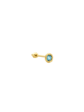 Blue Lab Diamond Charm Piercing