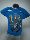 Blue Mohair Mother Mary Knitted Sweater