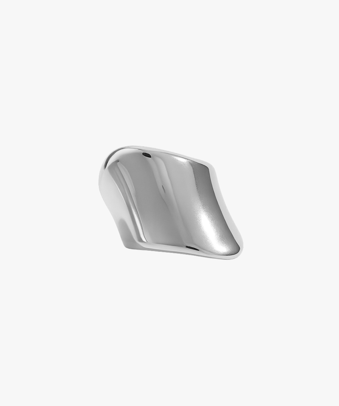 BOLD WAVER RING SILVER
