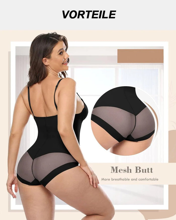 Breast Push Up Butt Lift Bodysuit Shapewear With Bra  - By Qivii