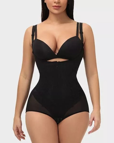 Breathable Waist Trainer Corset Bodysuit Shapewear  - By Qivii