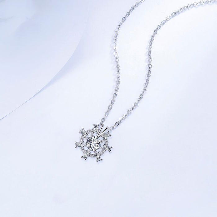 Bright Heart Fashion Necklace Female Clavicle Chain