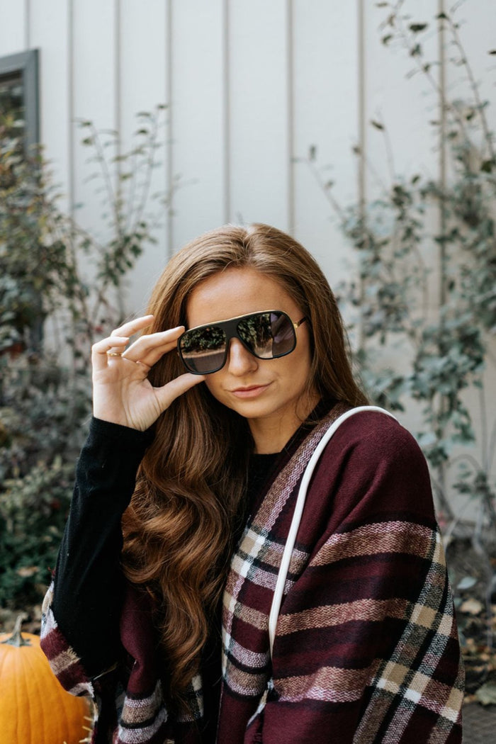 Brooklyn Retro Square Sunglasses