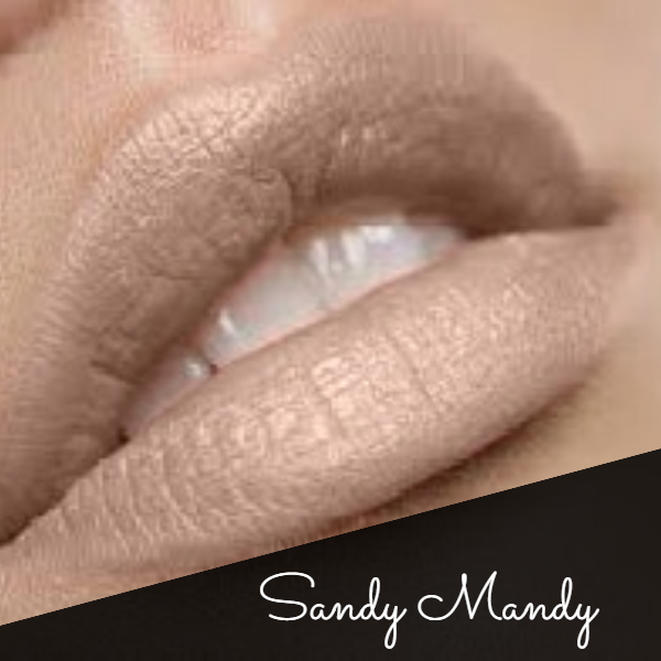 By The Clique "Sandy Mandy" Premium Long Lasting Matte Lip Liner Pencil |  Nude Beige | Gluten Free and Vegan