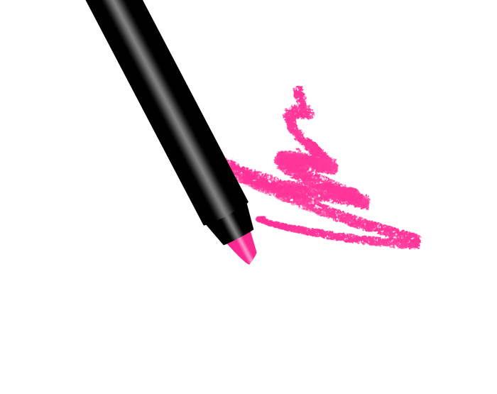 By The Clique "Such a Doll" Premium Matte Lip Liner Pencil | Bright Pink | Gluten Free and Vegan