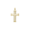 CZ simple Cross Pendant-pendant charm-lirysjewelry