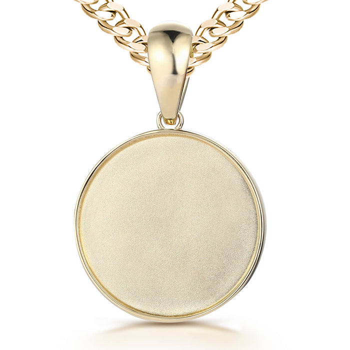 Cannabis Leaf Coin Pendant