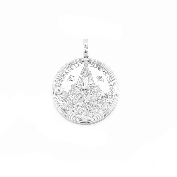 Hand Made Gold Caridad del Cobre Medallion-pendant charm-lirysjewelry