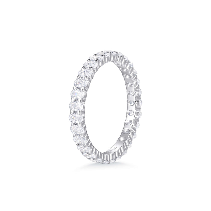 Carmella Oval Diamond Wedding Band