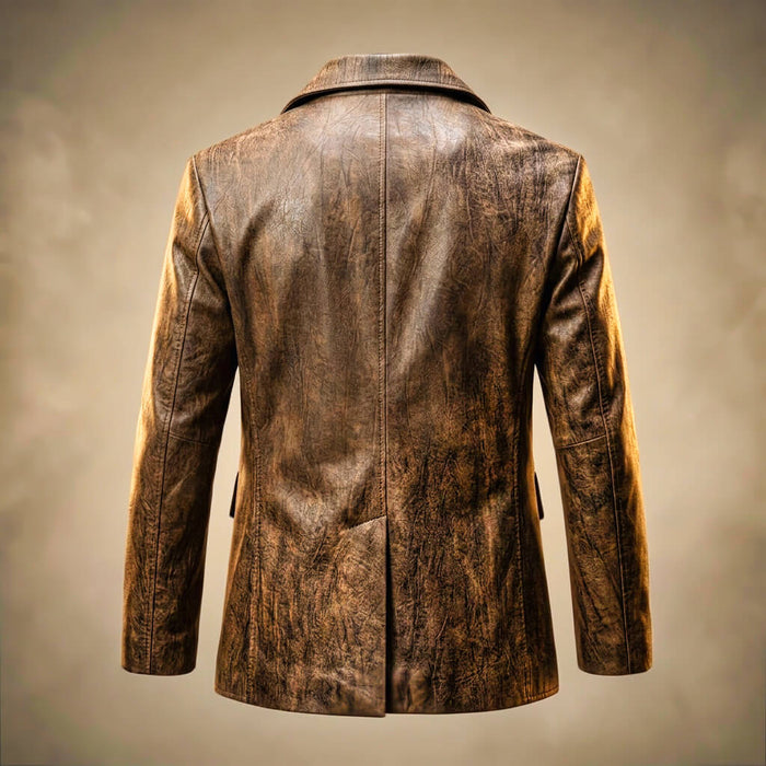 Carrollton Legacy Leather Blazer  - By Qivii