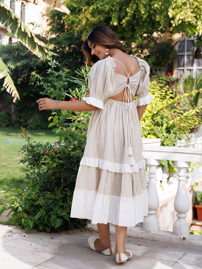 Castle Wall Cotton Dress