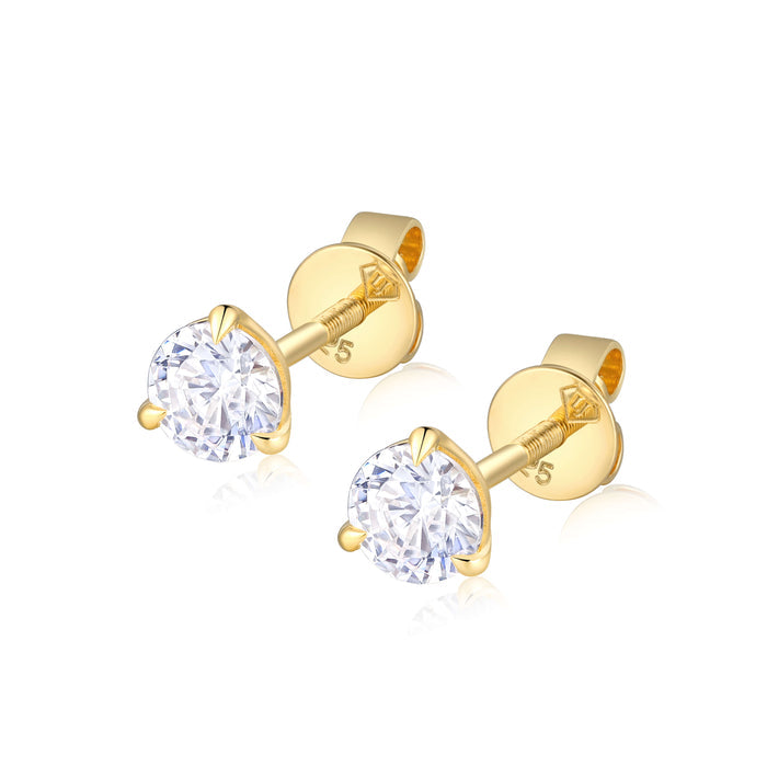 Celeste Round Diamond Studs