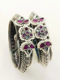 Chakori Ruby Oxidized Bangles